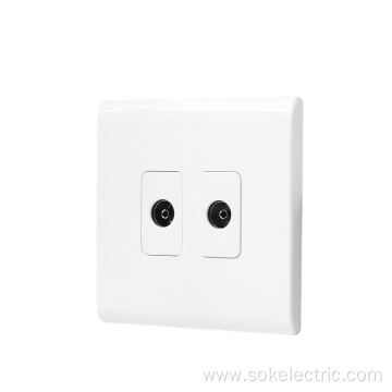 2Gang TV Socket Outlets High Quality electrical socekts